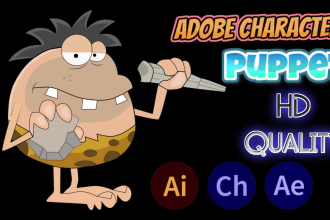 design and rig adobe character animator puppet for animation