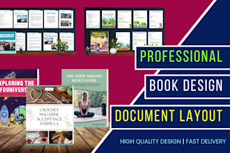 design a professional book and document layout