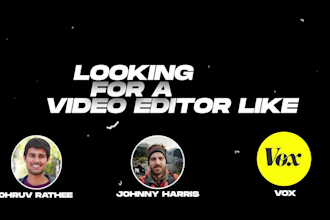 do documentary video editing for youtube in vox or johnny harris motion graphics