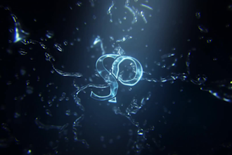 make a perfect water logo intro 3d animated video