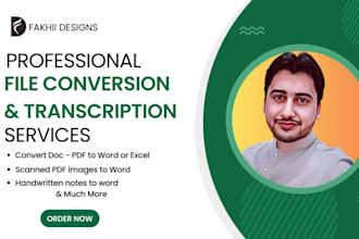 convert pdf, handwritten text, scanned images to word, PDF to word