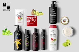 do  professional product mockup and packaging design within 10  hours