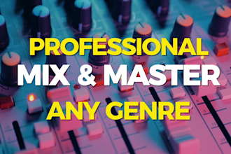 mix and master your song professionally