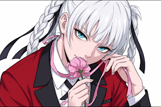 draw custom anime pfp icon for twitch discord vtuber branding