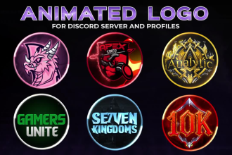 create discord  animated icon, server banner, channel banners