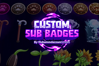 create custom twitch sub badges or emotes
