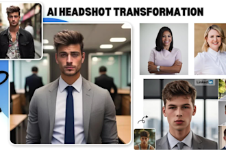 create professional ai headshot for linkedin, facebook, instagram or CV