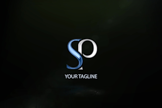 create a minimalistic youtube intro, logo animation