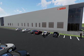 3d industrial factory animation robotic workflow warehouse and building design