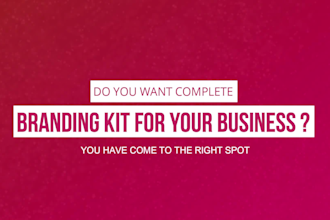 do complete branding kit and social media kit for your brand