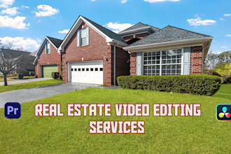 do  luxury real estate walkthrough and home tour video editing