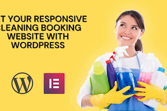 build your cleaning booking website with wordpress