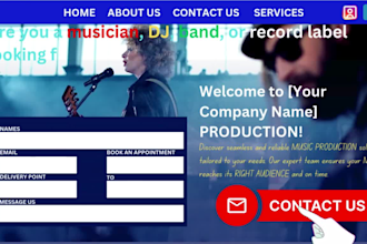create a musician website, band or record label website