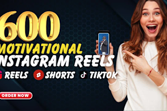 create 600 trending motivational shorts with youtube video SEO
