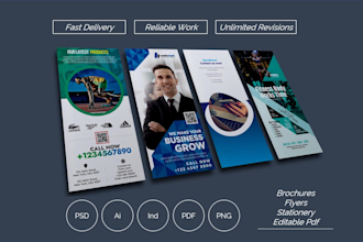 create professional brochure design, business flyer
