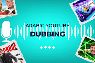 record arabic voice over and dubbing for youtube