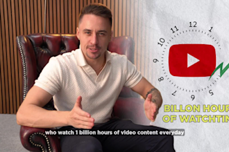 be your youtube channel video writer, presenter and editor