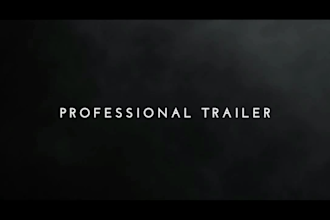 create a cinematic movie trailer and teaser