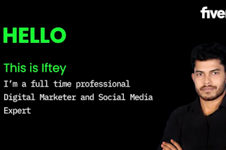 create, set up, and optimize all social media accounts professionally