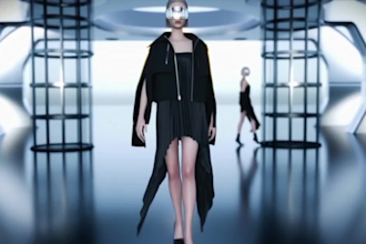 make an engaging 3d clothing mockup, 3d fashion design, 3d garment animation