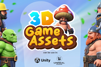 create game ready 3d assets for unreal or unity