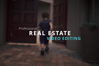 edit your real estate videos proffesionally