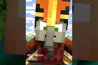 make a minecraft 3d animation movie clip video for you