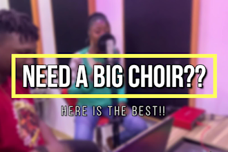 sing backing vocals or record choir for your song and jingle