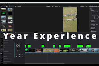 professionally edit youtube vlogs, drone footage, or reels