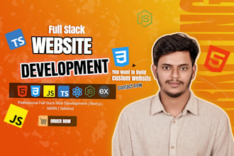 develop a full stack web app using nextjs, react, nodejs and mongodb