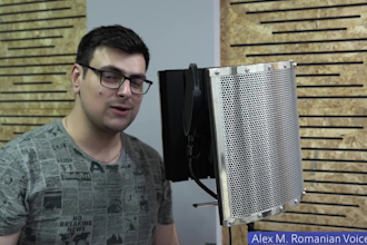record a pro romanian male voice over