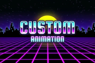 create 2d epic youtube intro, gaming intro, custom logo animation