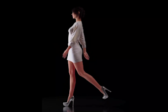 create high quality 3d fashion animation, 3d cloth design and 3d garment design