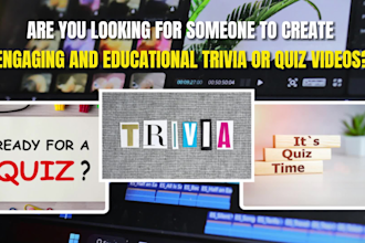 create engaging and educational trivia quiz videos