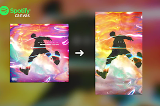 create your professional and unique spotify canvas