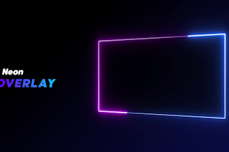 create neon, rgb animated webcam borders for twitch, youtube