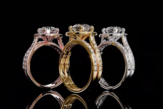 create 3d jewelry design, photorealistic jewelry rendering and jewelry animation