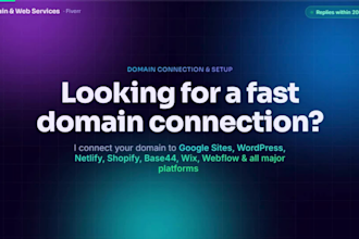 connect domain to netlify, shopify, base44, shopify, squarespace or any website
