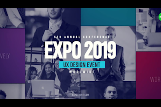 make a promotional video for event, conference, business, church
