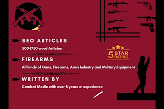 provide engaging content on guns, firearms, and military equipment