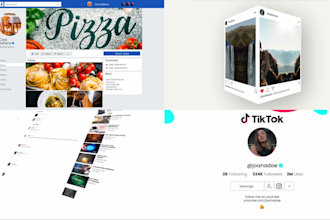 do facebook instagram youtube any social profile promo video