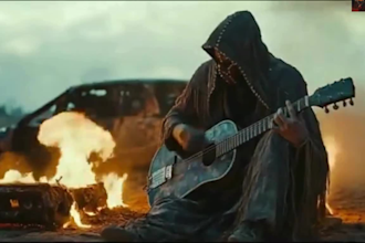 create cinematic dark ai music video, gothic visuals