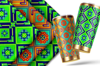 create seamless pattern and fabric print for textile design