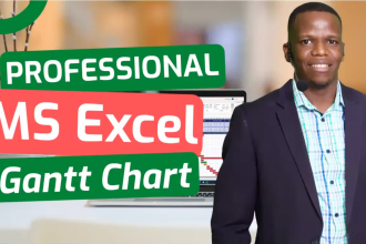 create microsoft excel project schedule gantt chart timeline