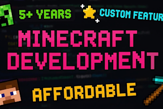 develop custom minecraft mods forge or fabric
