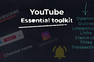 create animated youtube elements, subscribe buttons, and more