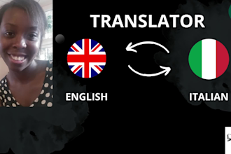 be your translator english italian