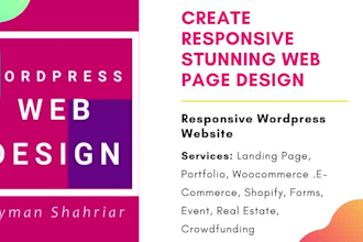create responsive stunning web page design