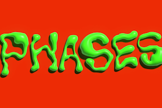 make 3d inflate bubble typography, text or logo with animation too
