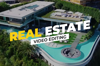 do professional real estate video editing in 24 hours